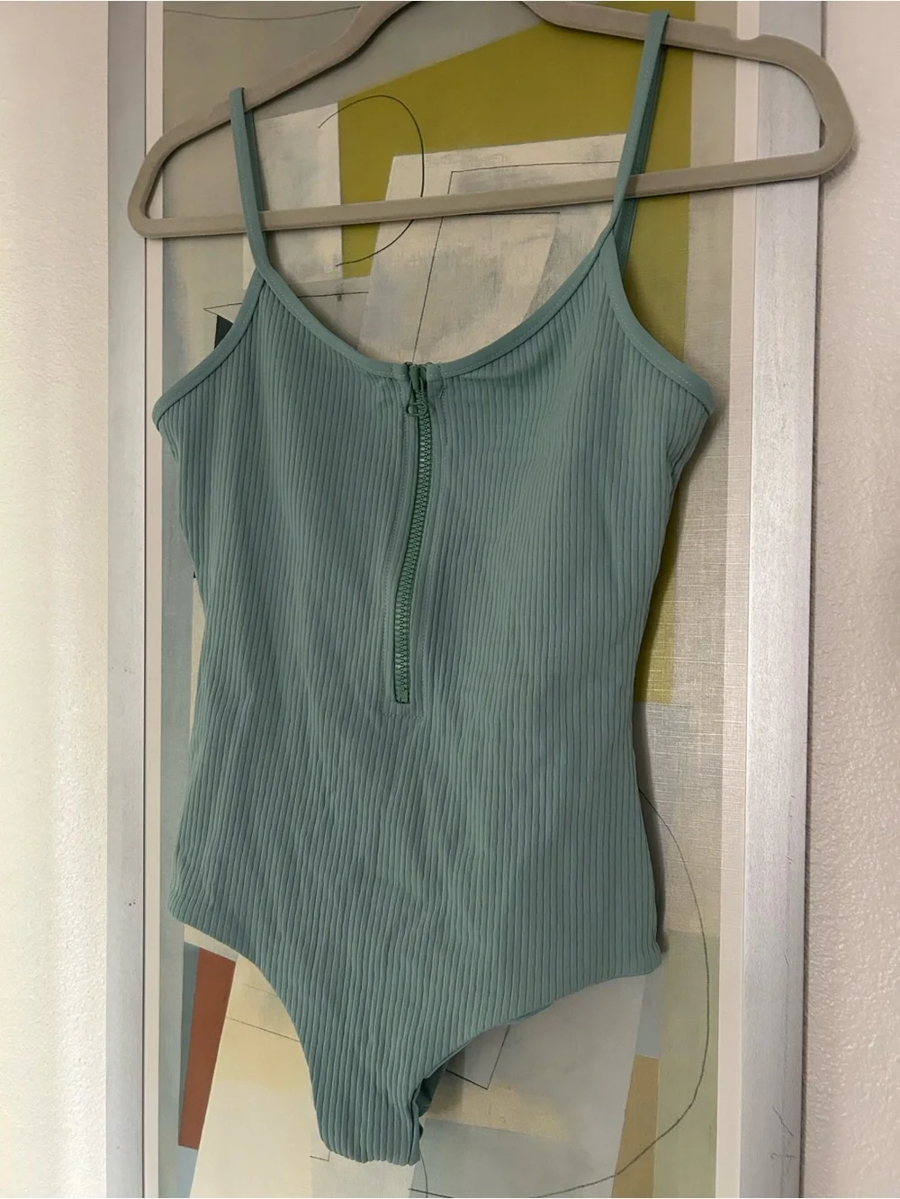 Tavik Ribbed Maddie One-Piece Swimsuit in Aquifer Blue